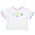 Girl's Easter Vibes Ringer Boxy Tee
