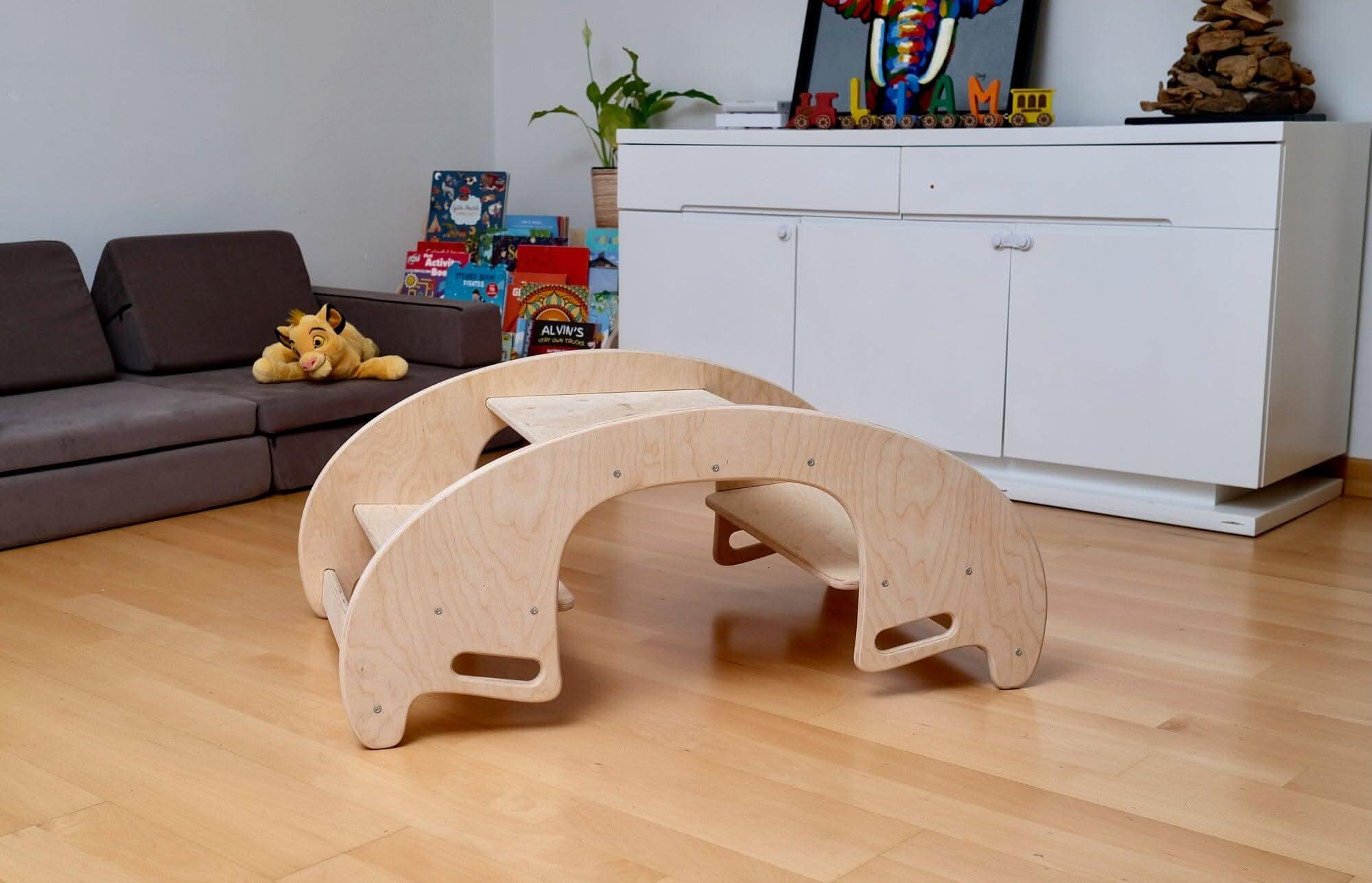 2in1 Montessori Seesaw and Table Chair Set