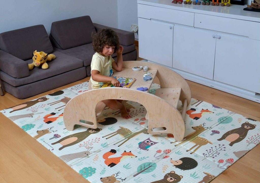 2in1 Montessori Seesaw and Table Chair Set