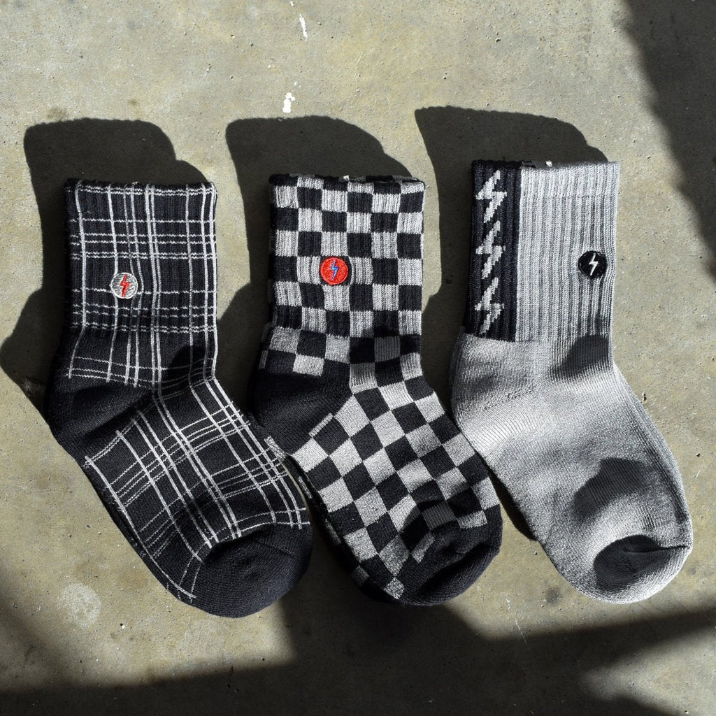 3-PACK "CHECK THE VOLTS" SOCKS