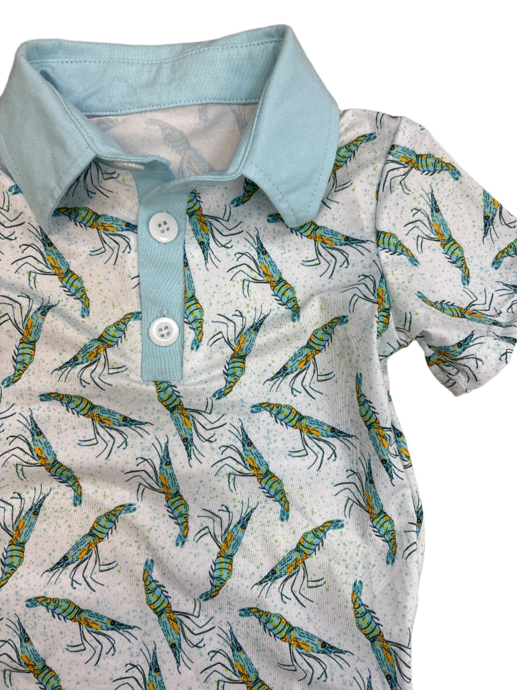 Baby Blue Shrimp Polo Kids