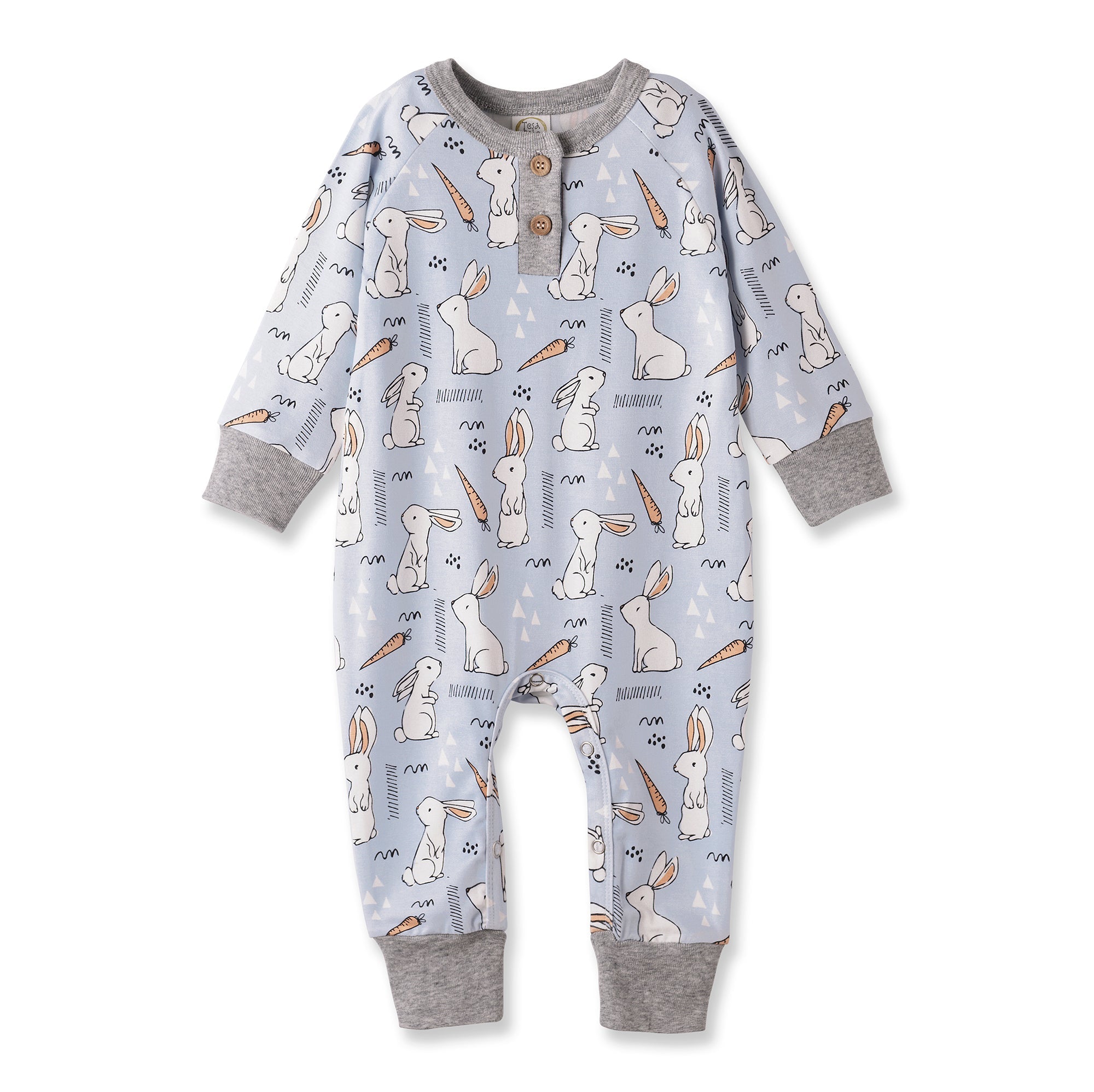 Cottontail Crew Bamboo Henley Easter Romper for Baby