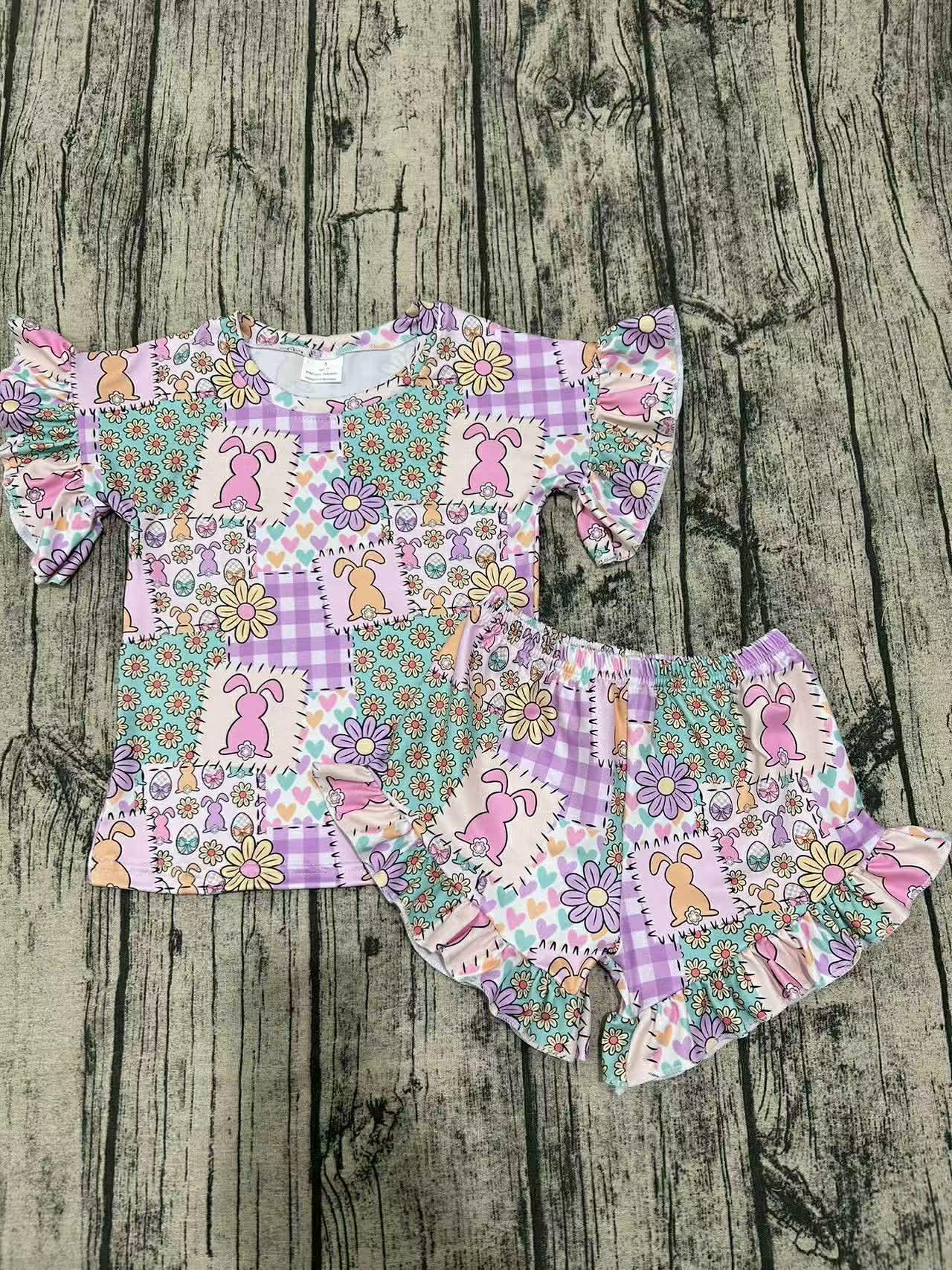 Easter patchwork Ruffle set