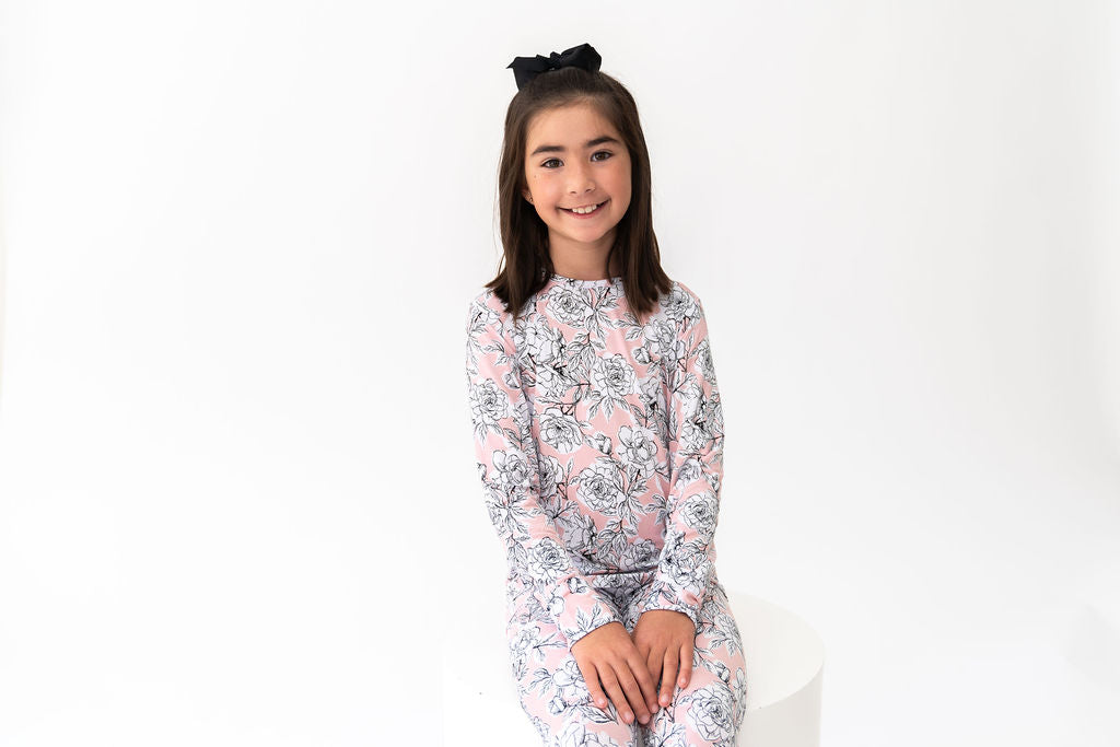 Allie Floral Bamboo 2-Piece Long Sleeve Set