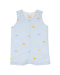 Colorful Bunnies Embroidered Shortall