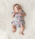 Allie Floral Bamboo Skirted Bodysuit