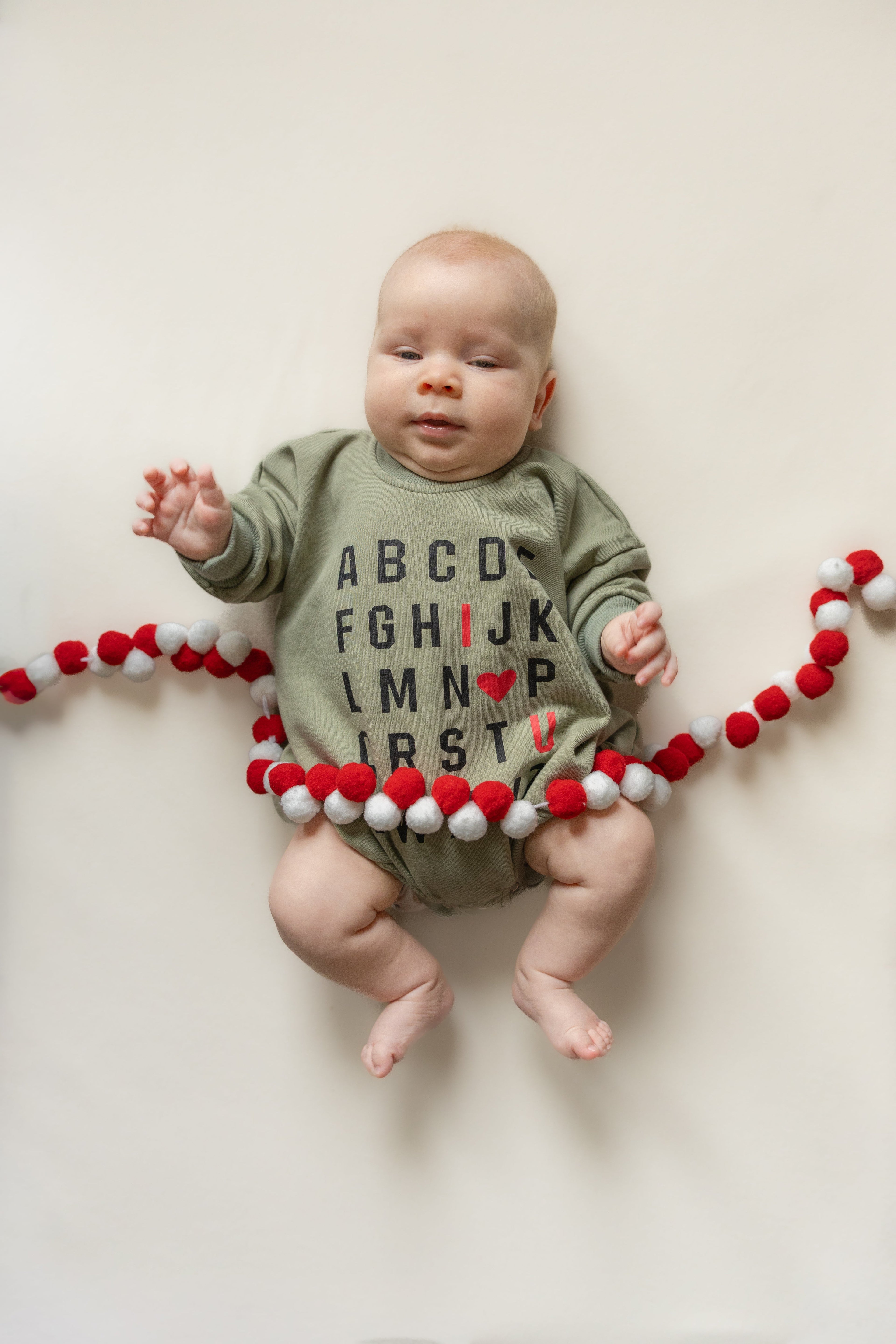 ABC I Love You Sweatshirt Romper - more colors