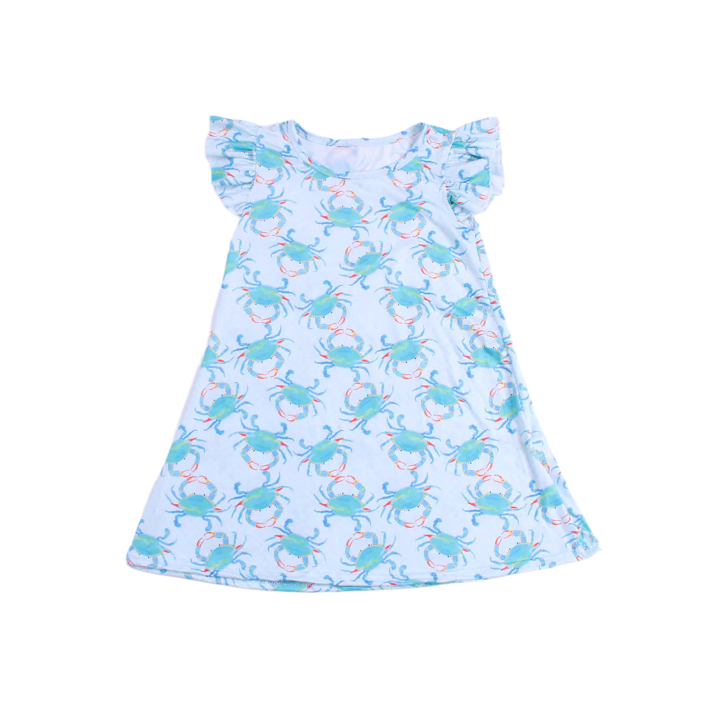 Aqua Crab Girls Dress