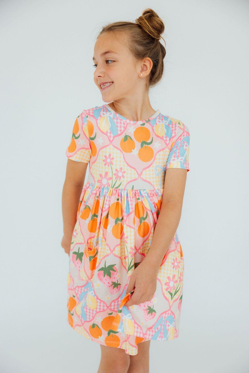Summer Picnic S/S Pocket Twirl Dress