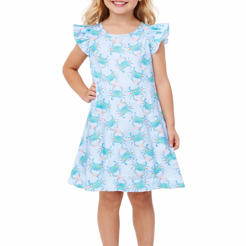 Aqua Crab Girls Dress