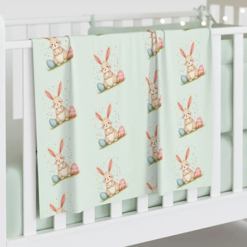 Easter Bunny Baby Swaddle - Cozy Pastel Naptime Blanket - DipaliZ