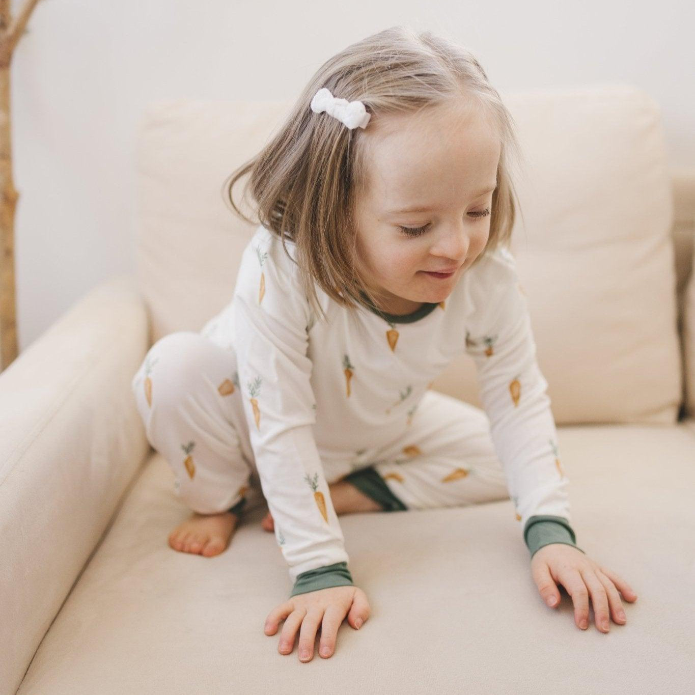 Keep Calm and Carrot On 2pc Bamboo Pajamas