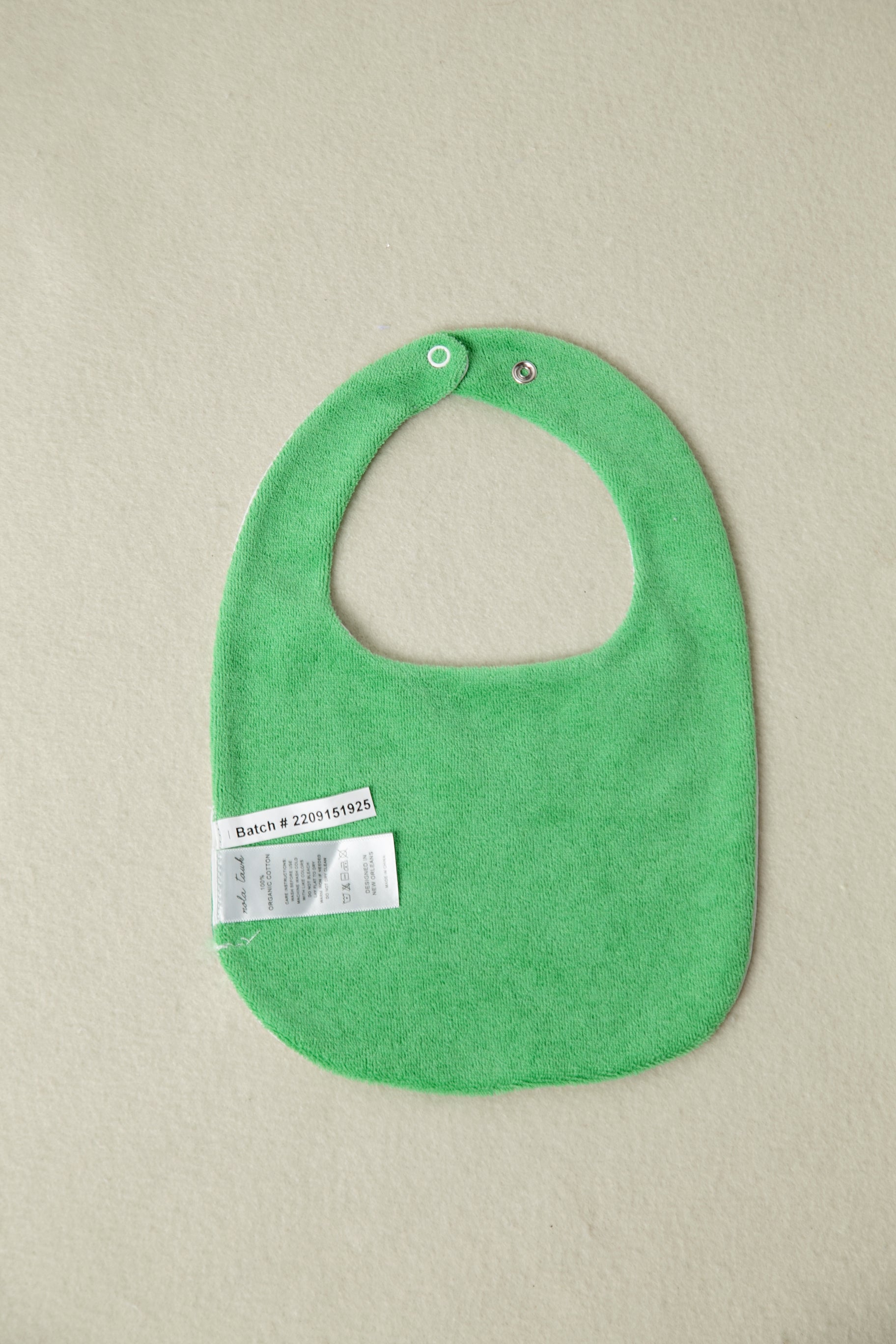 My First Beignet Organic Cotton Baby Bib