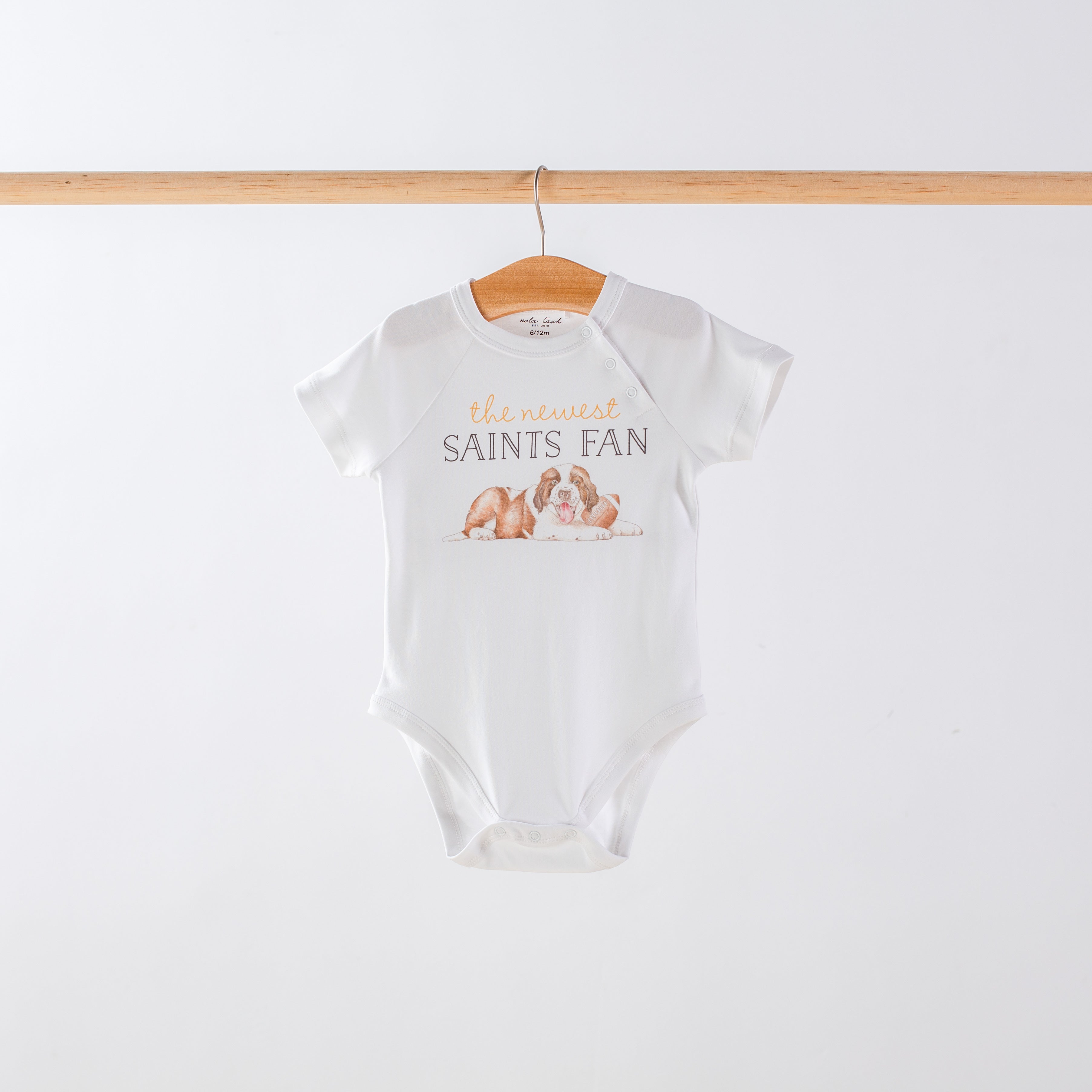 The Newest Saints Fan Organic Cotton Baby Onesie