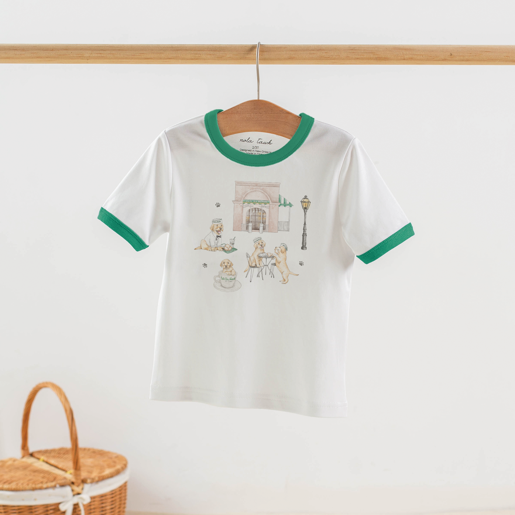 Powdered Sugar & Puppies Organic Cotton Kids Tshirt