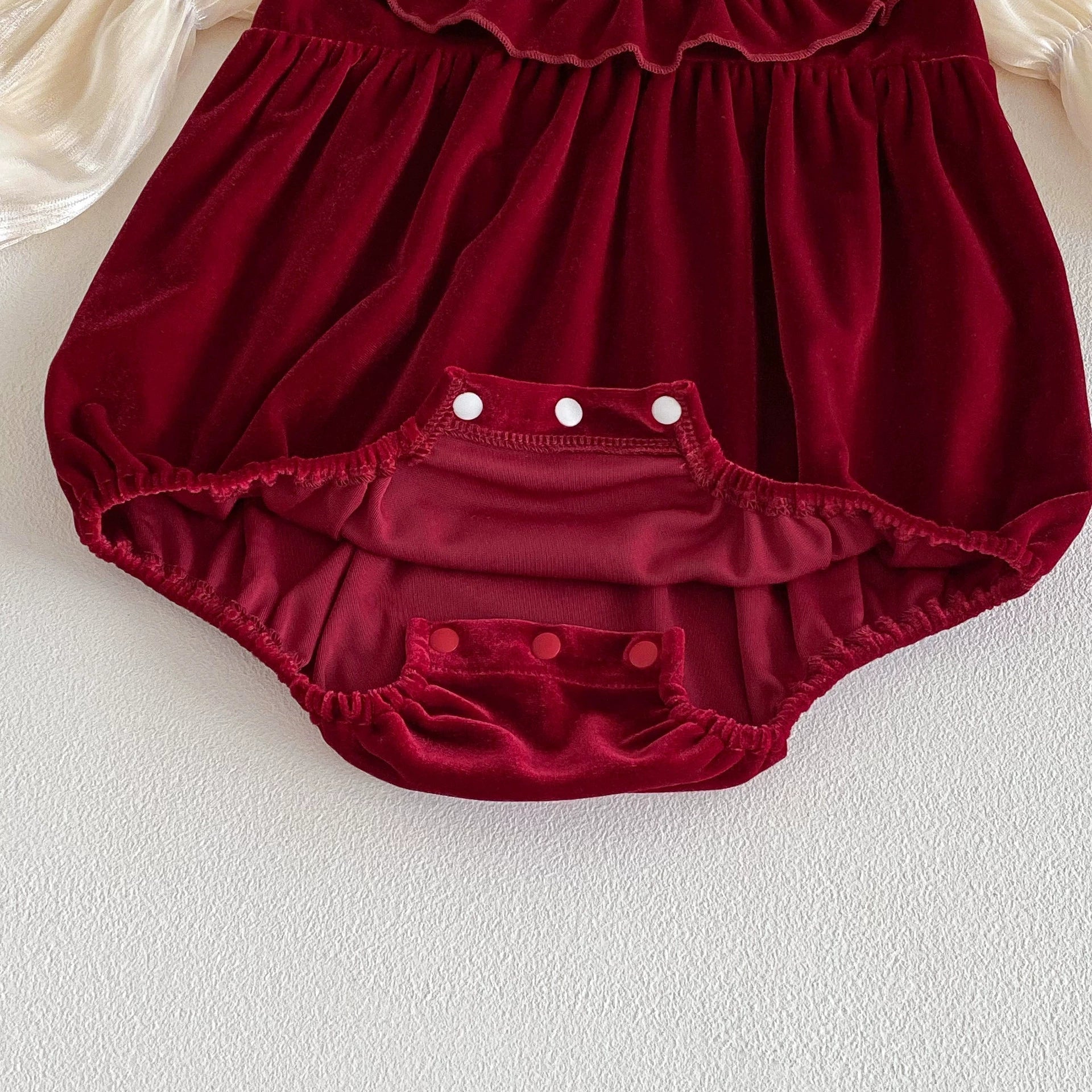 Autumn Arrival Baby Girls Long Sleeves Butterfly-bows Decorated Color