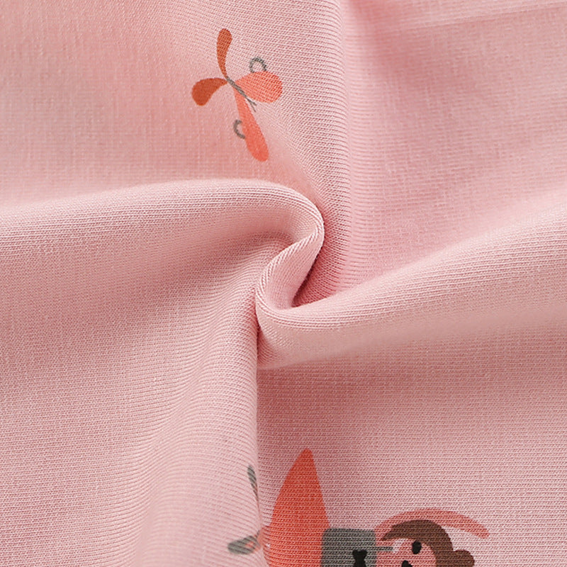 Autumn Arrival Baby Kids Girls Cartoon Pattern Cute Pants